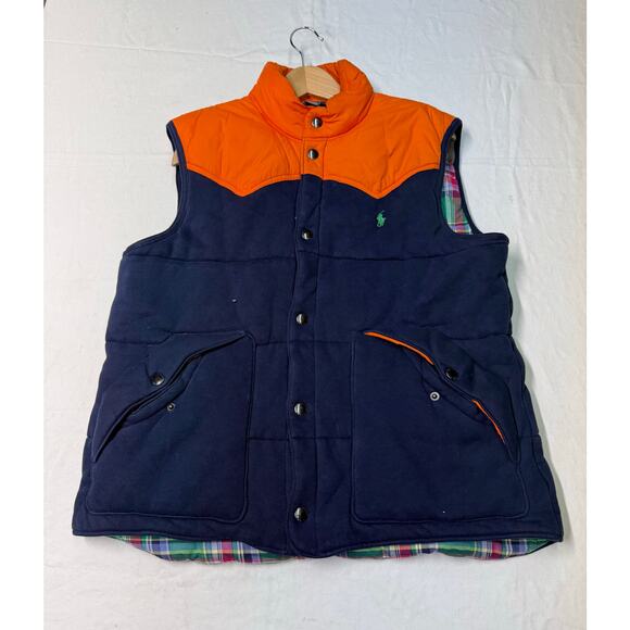 POLO RALPH LAUREN VEST Men’s size L COLORBLOCKED PREMIER WESTERN PONY INSULATE - Picture 4 of 9